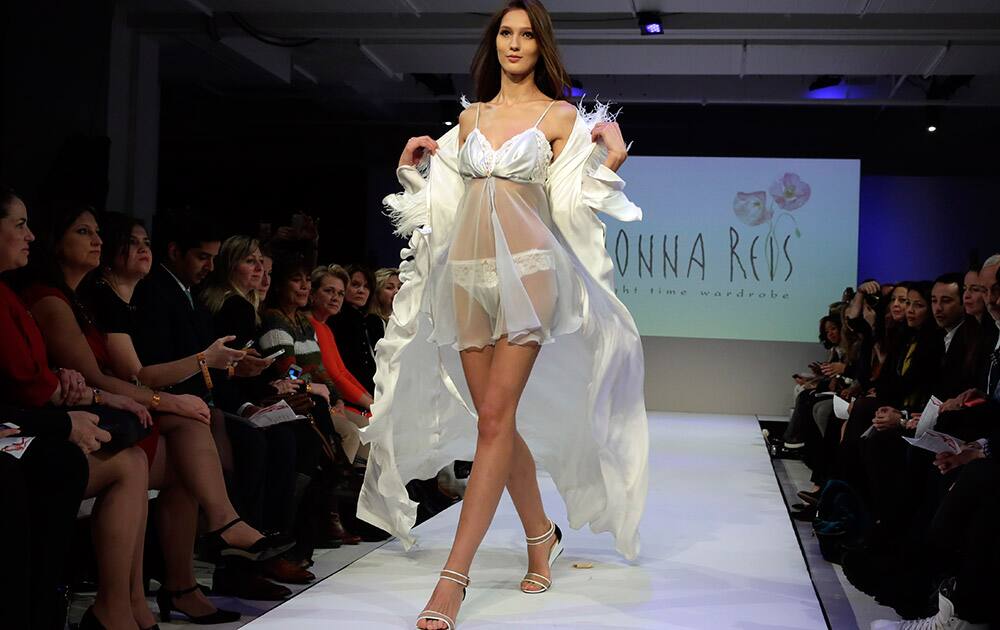 The 2015 CURVExpo and Invista sleepwear, loungewear and swim collections are modeled during the 2nd annual Lingerie Fashion Night, 