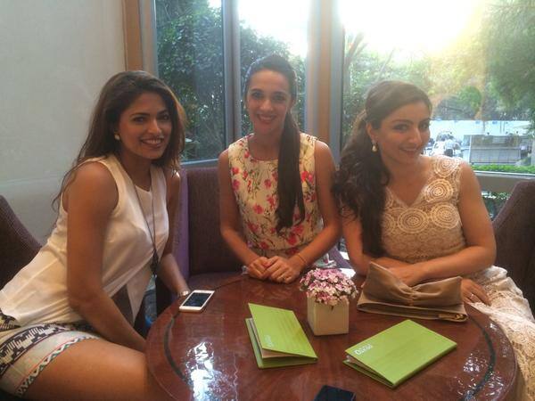 soha ali khan ‏: “@tarasharmasaluj: @Sakpataudi @ParvathyO_1303 lovely catching up XXx @MagnumIND @fsmumbai ” thank you girls ❤ !! - Twitter