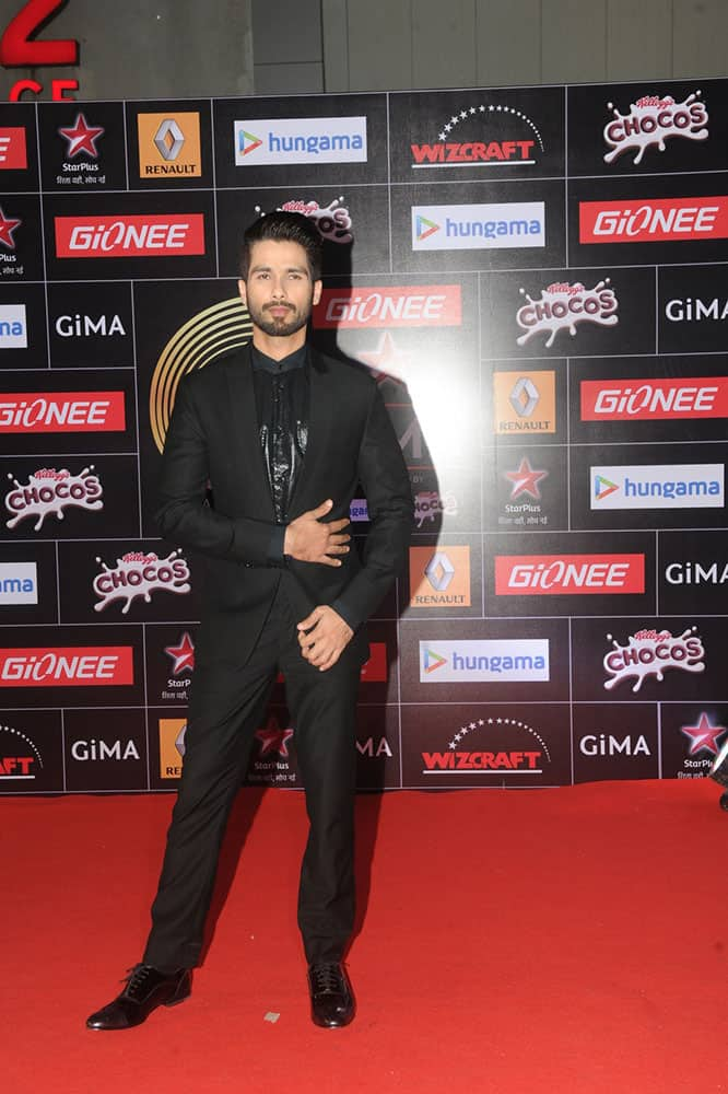 Shahid Kapur during the 5th edition of the GiMA Awards in Mumbai. -DNA