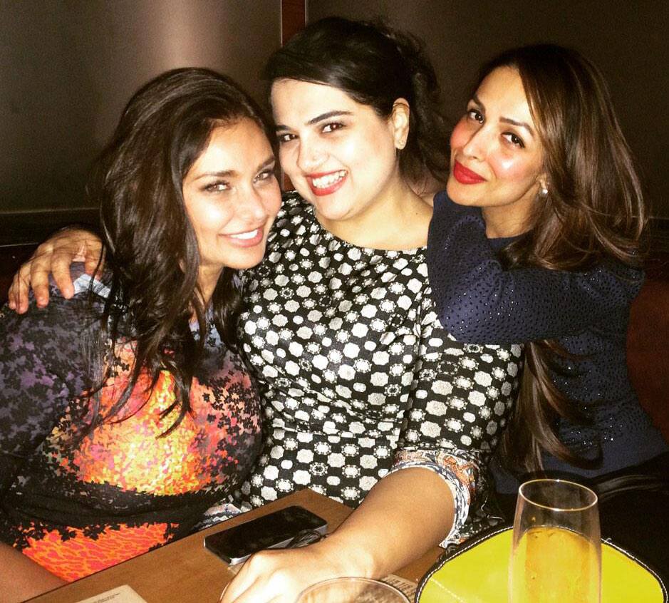 Lisa Ray ‏:- Nothing like seeing #BombayBelles @isPreeta n #MalaikaAroraKhan in Toronto before departing for home! #gurlz #besties -twitter