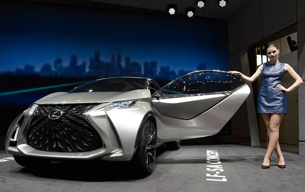 The New Lexus City Car Concept is on display during the second press day at the Geneva International Motor Show.