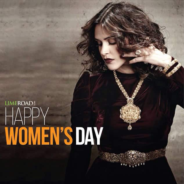 Neha Dhupia ‏:- Celebrate womanhood ... Because there nothing more beautiful ... #happywomensday -instagram
