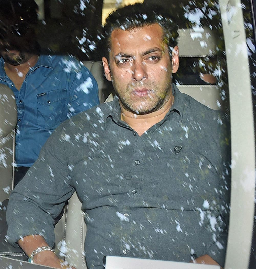 Salman Khan at the sessions court in Mumbai in connection with the ongoing 2002 hit and run case.