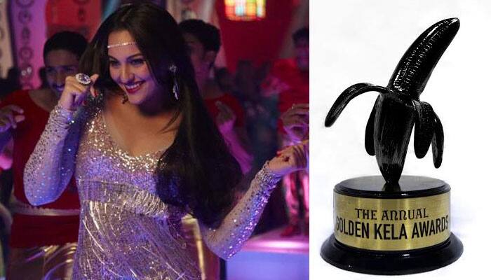 Sonakshi Sinha&#039;s hat-trick at Golden Kela Awards