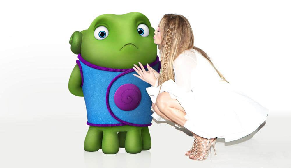 Jennifer Lopez :- He knows my favorite color, lolol!  Happy #StPatricksDay every one… @DWAnimation #Home #March27 #FeelTheLight -twitter