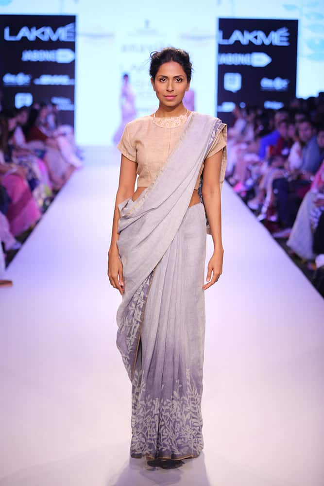 Designer Anavila Misra showcased her spring summer collection, 'A Summer Stroll' at the Lakme Fashion Week, 2015.