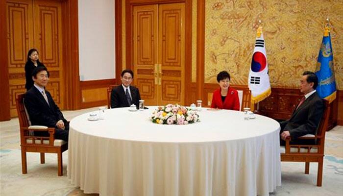 Top South Korea, Japan, China envoys discuss North Korea, regional bank