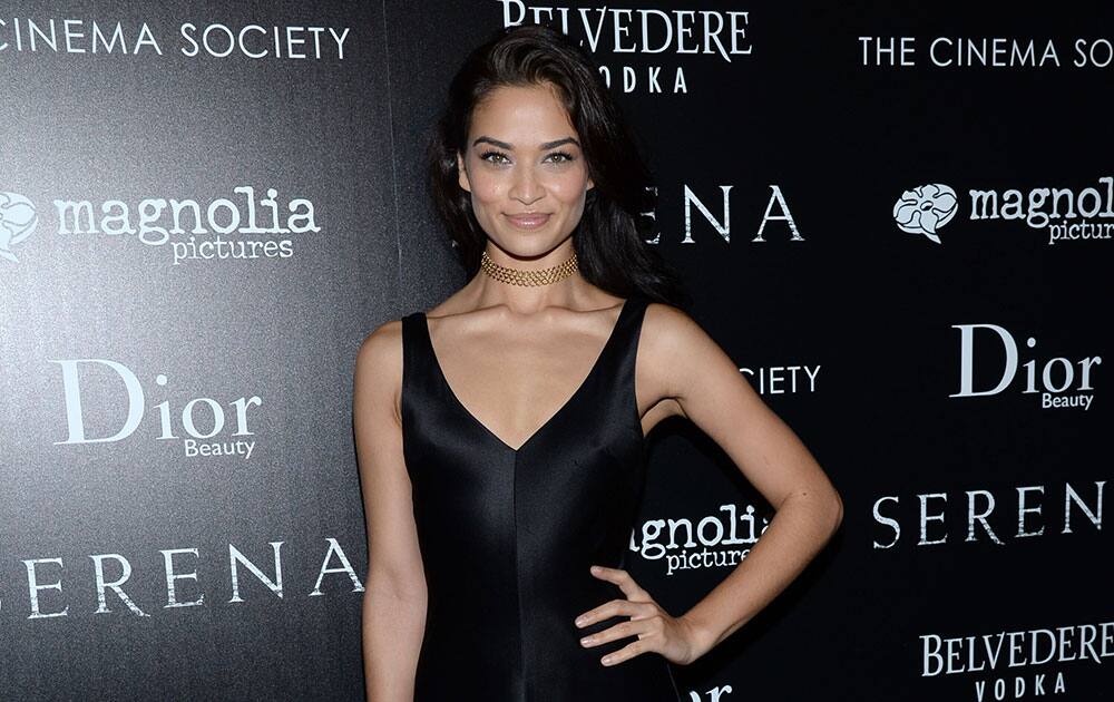 Shanina Shaik arrives at a special screening of 