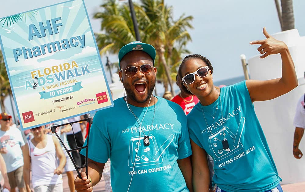 Participants from numerous local AIDS service organizations came together to support those living with HIV, while commemorating those lost to the disease at Florida AIDS Walk & Music Festival, in Fort Lauderdale, Florida. 