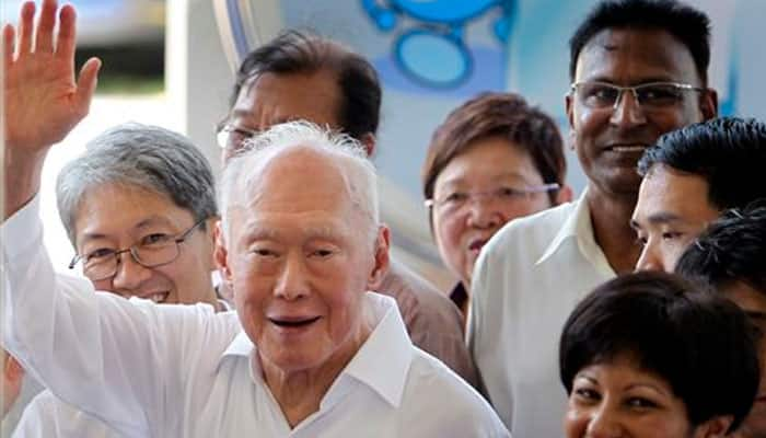 Singapore&#039;s Lee Kuan Yew &#039;far-sighted statesman, lion among leaders&#039;: Narendra Modi