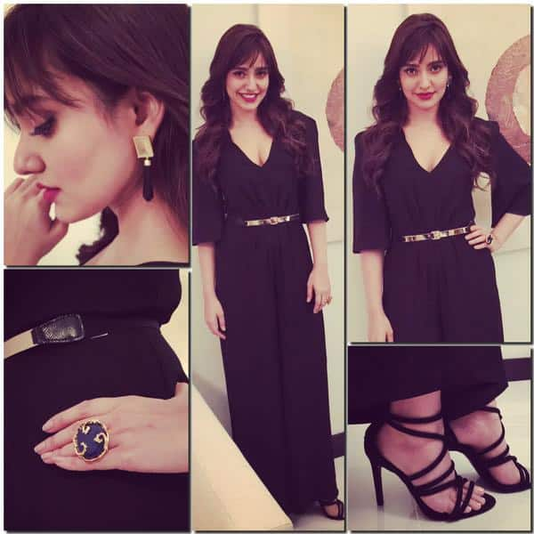 @Officialneha adding the perfect touch of gold to an all black look. - Twitter‏@vainglorious_in