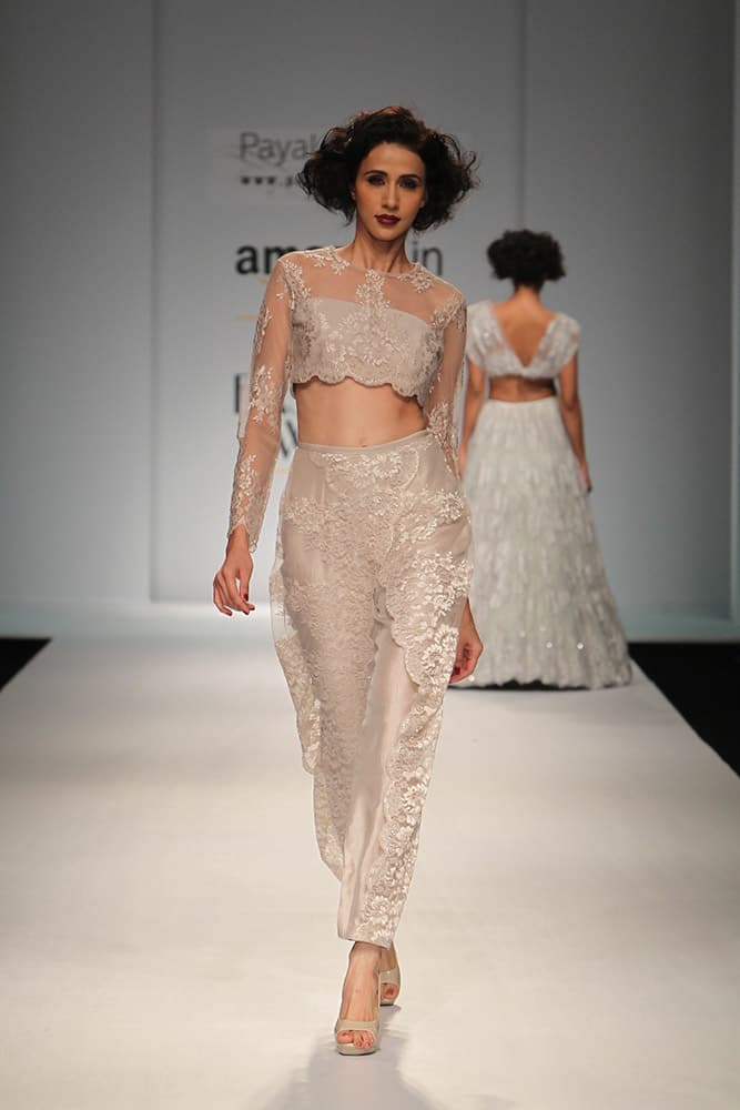 Payal Singhal Collection at Amazon Indian Fashion Week 2015.