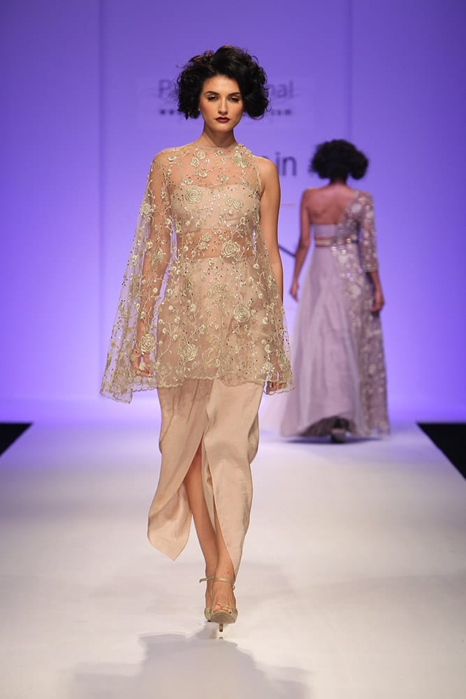 Payal Singhal Collection at Amazon Indian Fashion Week 2015.