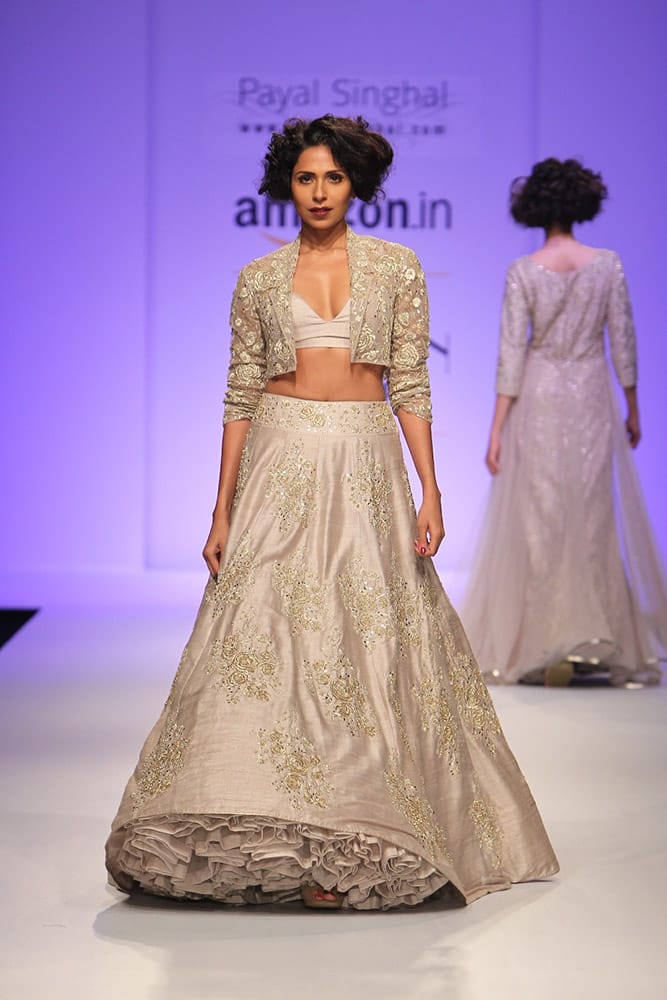 Payal Singhal Collection at Amazon Indian Fashion Week 2015.