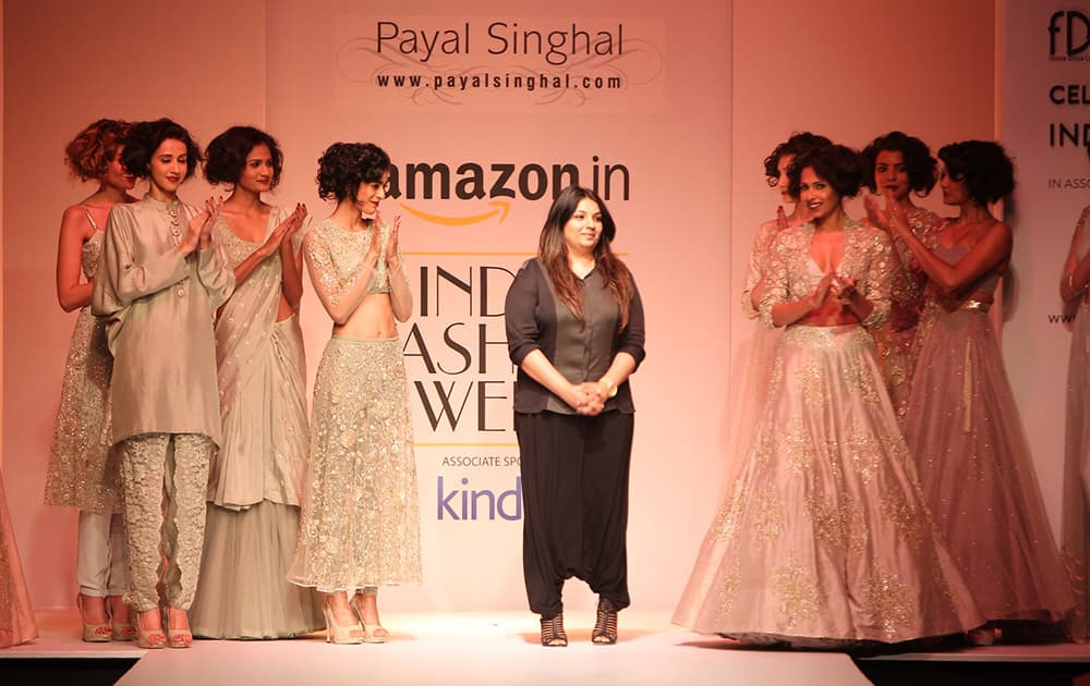 Payal Singhal Collection at Amazon Indian Fashion Week 2015.