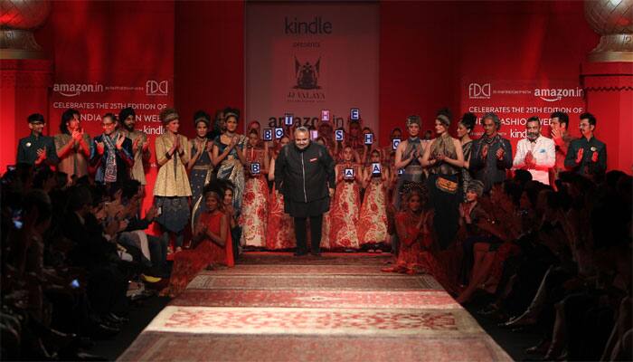 AIFW 2015: JJ Valaya gives Russian touch to Indian attire