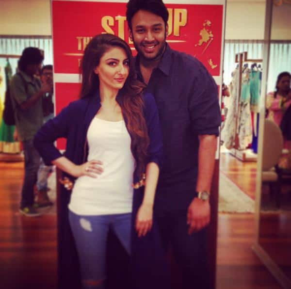 With the super talented @nikhil_thampi for #TheStepUp - much fun was had!! - Twitter@sakpataudi