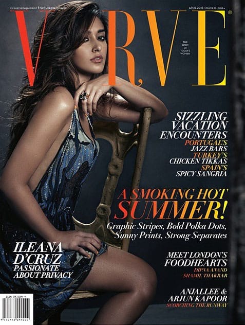 Ileana D'Cruz ‏:- This months issue of Verve India...#Repost @vervemagazine・・・Cover girl Ileana D'Cruz…-instagram