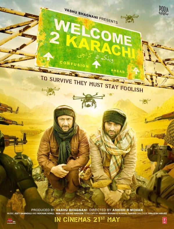 First look poster of #Welcome2Karachi. Film releases 21 May 2015... - twitter@taran_adarsh