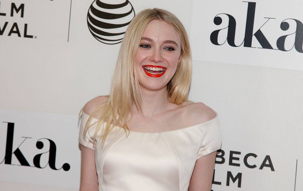 Dakota Fanning attends the Tribeca Film Festival world premiere of 'Franny', in New York. 