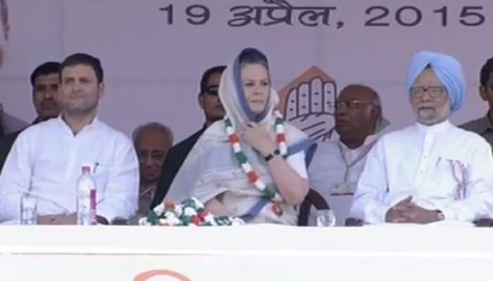 Rahul, Sonia address Kisan rally: As it happened 