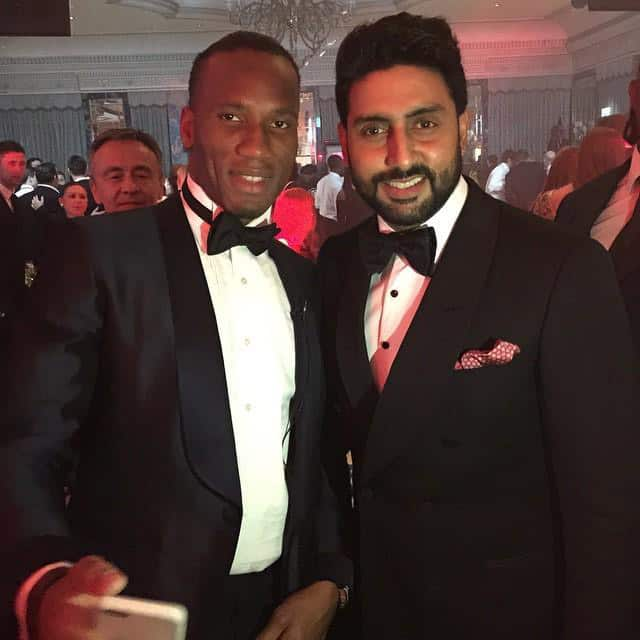 Abhishek Bachchan :- Congratulations @didierdrogba on a successful evening for your foundation. Thank you for the invitation. More power… -twitter