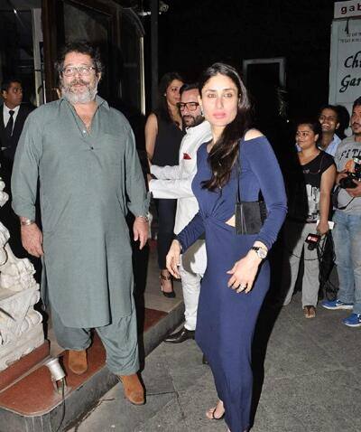 Kareena and Saif were seen together at Kareena's mom birthday party last night - twitter@KareenaUpdates