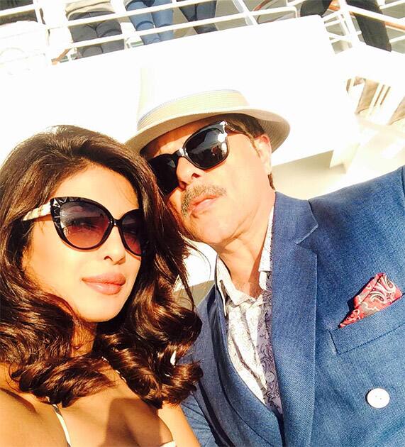 Daddy coolest!! @AnilKapoor #DilDhadakneDo Twitter@priyankachopra