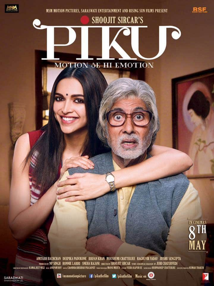 piku :- @deepikapadukone & @SrBachchan are coming to meet you on May 8! -twitter