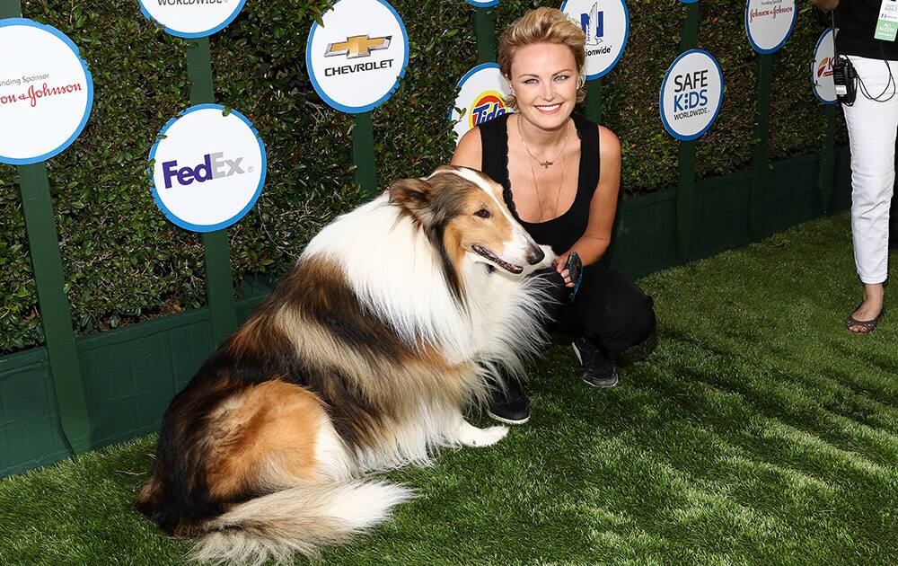 Malin Akerman attend Safe Kids Day LA Event at The Lot in West Hollywood, Calif.