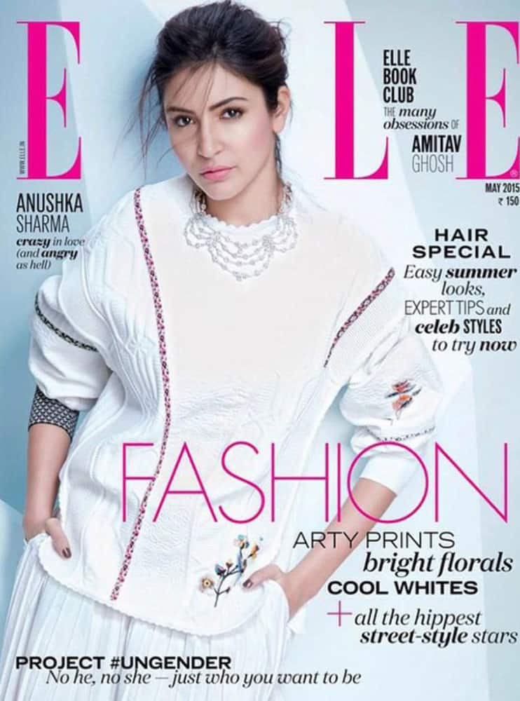 Love @AnushkaSharma for @ELLEINDIA may 2015 cover natural and flawless -twitter