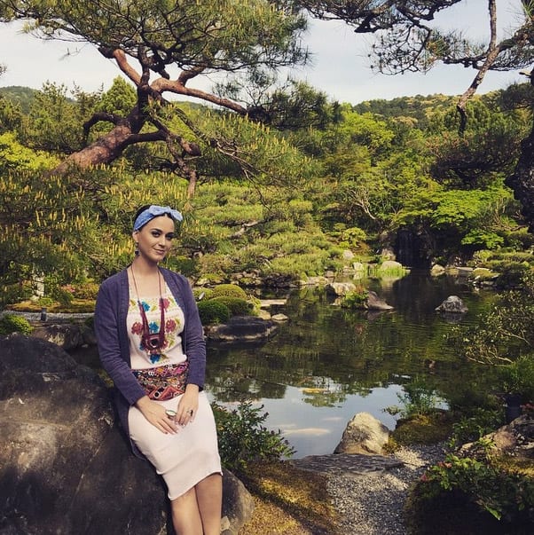 I never promised you a traditional Japanese garden - Instagram@katyperry