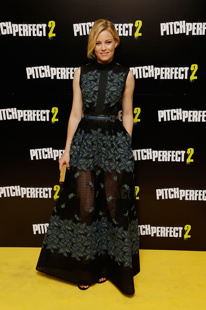 Director Elizabeth Banks poses for photographs at the screening of Pitch Perfect 2 in central London