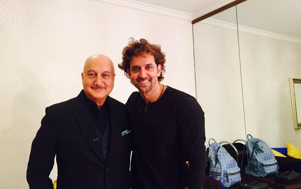 When you meet someone who looks like @iHrithik you suddenly discovered God has been a little unkind to you.:)  Twitter@AnupamPkher