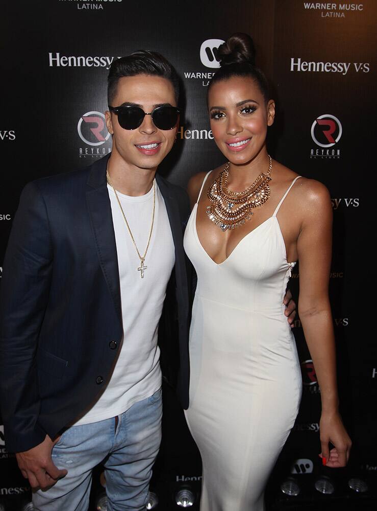 Reykon and TV personality Julissa Bermudez are seen at 