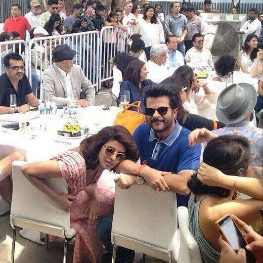 AYESHA MEHRA ‏@priyankachopra  :- Beating the heat!! Stealing the cooler with jhakaas!! @AnilKapoor    -twitter