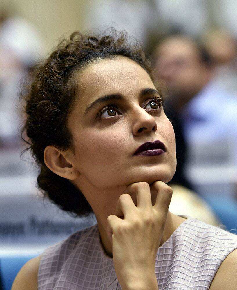 Actress Kangana Ranaut winner of the Best Actress award at the 62nd National Film Award, at the award ceremony in New Delhi.