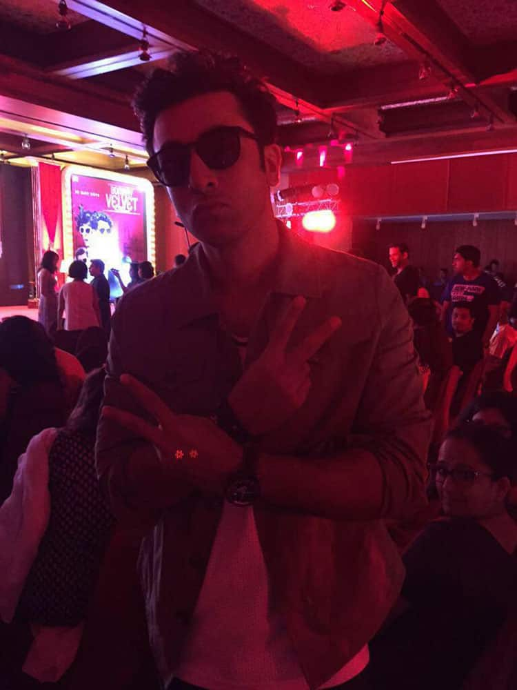 Ranbir Kapoor.:- Ranbir Kapoor in Goa to promote #BombayVelvet. -twitter
