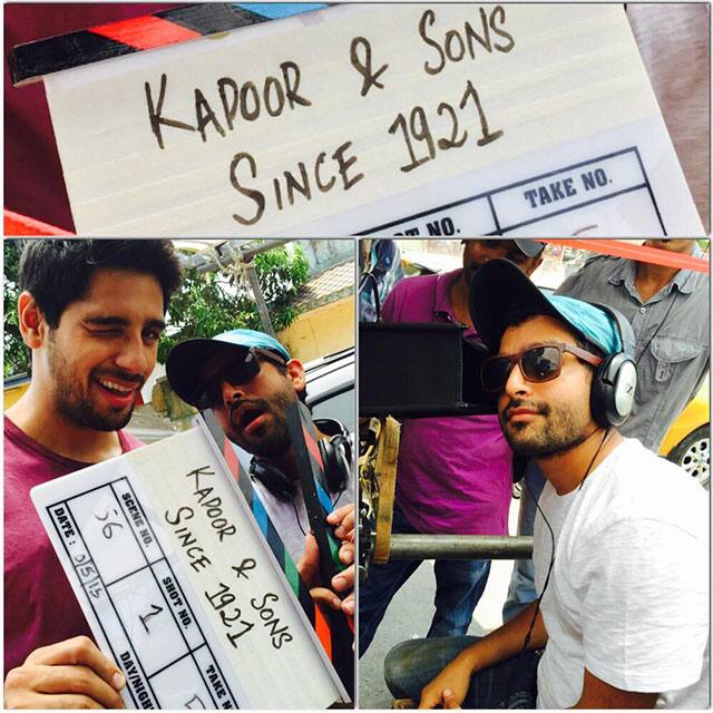 Alia Bhatt ‏:- Kapoor & sons beginsss !!! Wish us luckkkkk ;) wohooo @karanjohar @S1dharthM @shakunbatra @_fawadakhan_ @chintskap -twitter