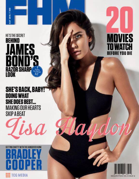 Lisa Haydon :- Peek a boo. That's who!  @fhmindia -twitter