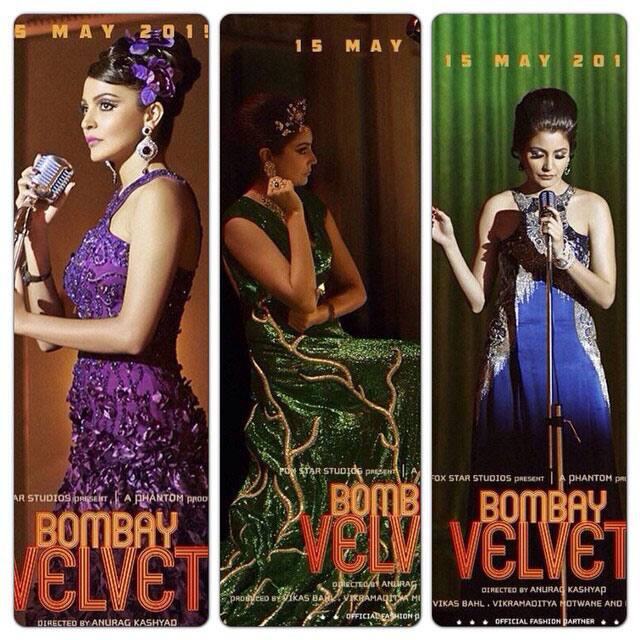 anushka sharma :-... Rosie .. #BombayVelvet .. 15th may -instagram