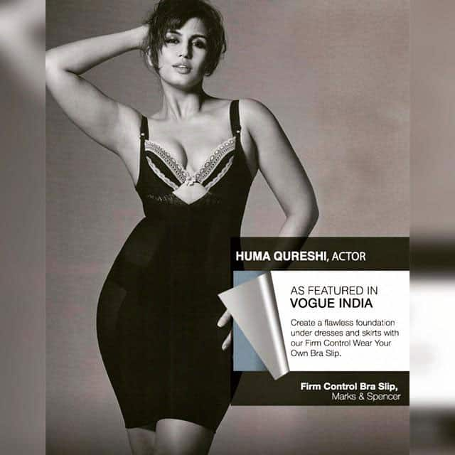 Huma Qureshi for Mark and Spencer in Vogue India magazine. -twitter