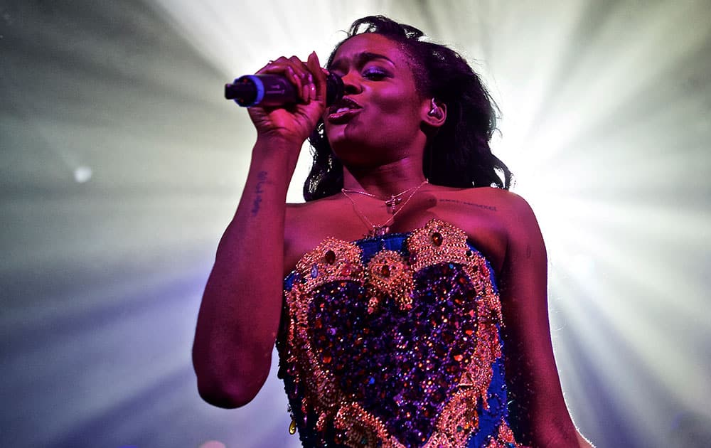 Azealia Banks performs in concert at Irving Plaza, in New York.