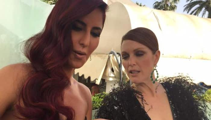 Katrina Kaif strikes a pose with Julianne Moore