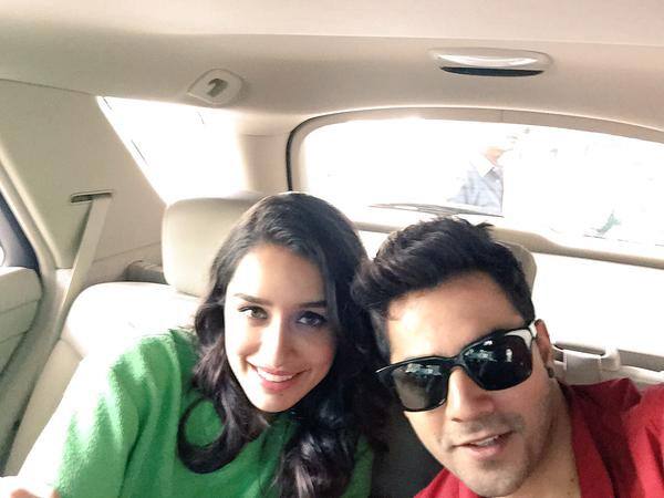 With @ShraddhaKapoor . Radio trails begin #ABCD2 #BezubaanPhirSe #SunSaathiya - Twitter@Varun_dvn