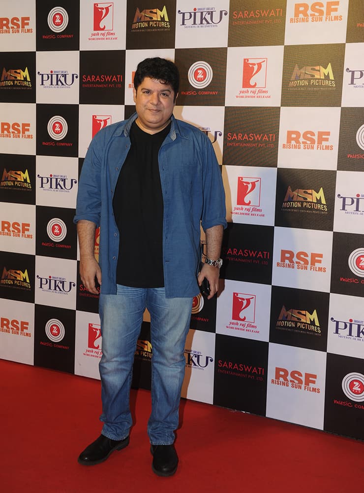 Sajid Khan at the party held to celebrate the success of 'Piku' at Sofitel, Bandra in Mumbai. dna