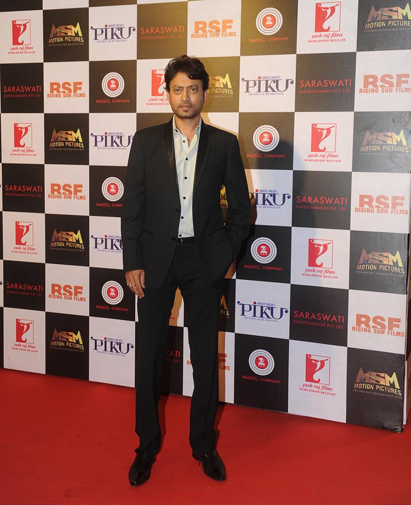 Irfan Khan at the party held to celebrate the success of 'Piku' at Sofitel, Bandra in Mumbai. dna