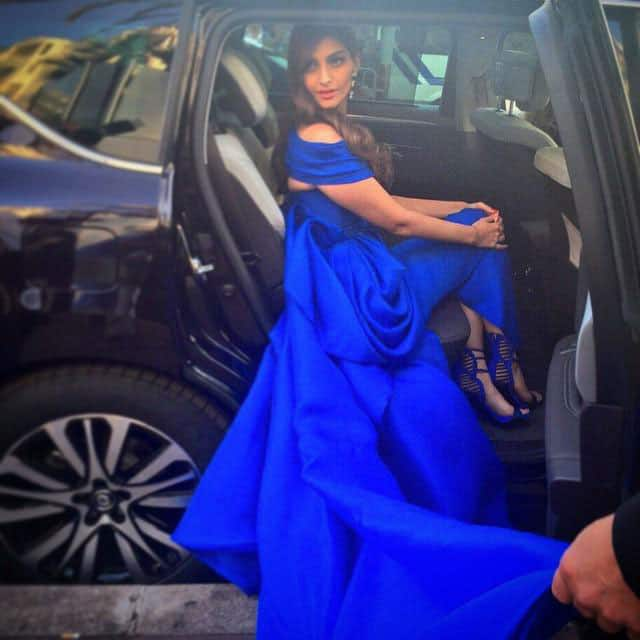 Sonam Kapoor ‏:- Thanks for the #marathonglamour @lorealparisin #cannes2015 -twitter