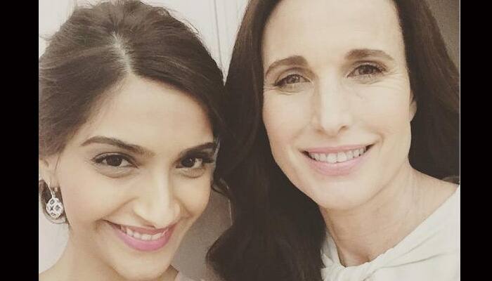 Cannes 2015: Sonam&#039;s special gift to Andie MacDowell