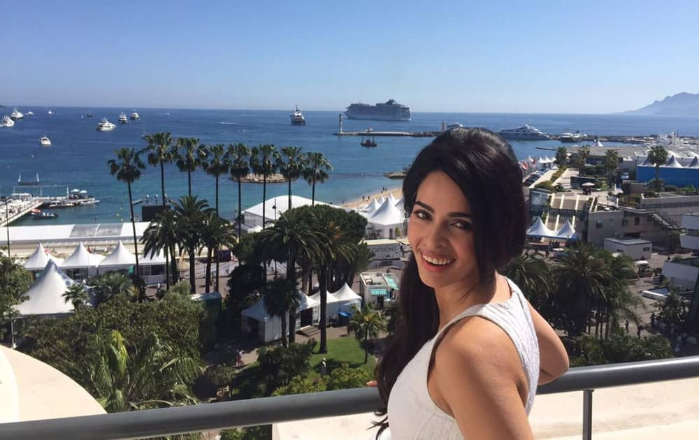 Cannes in all its glory:) #Cannes2015 #CannesFilmFestival #mallikaincannes. Twitter@mallikasherawat